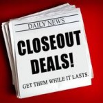 Closeout sales on furniture and other dead inventory equals big bucks!