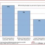 Marketing budget percentage.