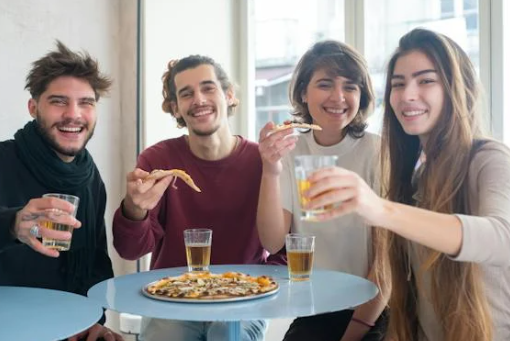 Beer and pizza