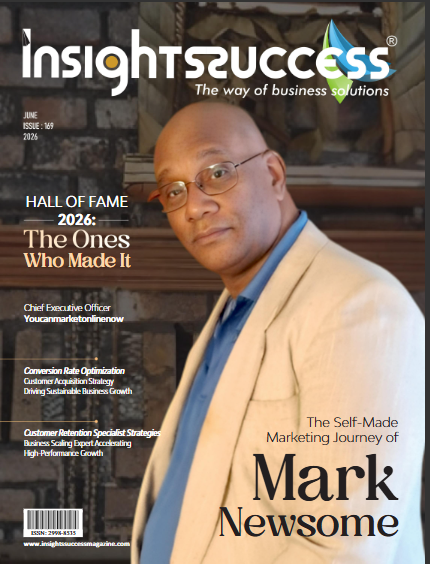 A header image of Mark Newsome (aka) Mr. Marketing. On the cover of the success insights magazine.