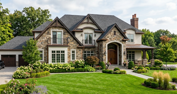 A screenshot image of a luxury single family house