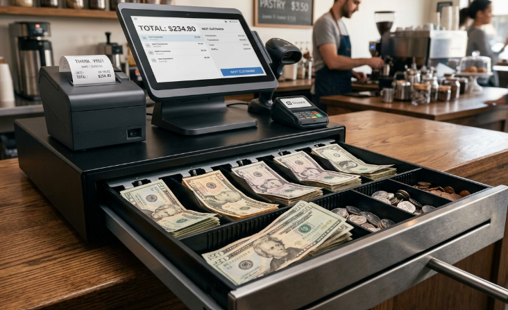 A screenshot image of a cash register