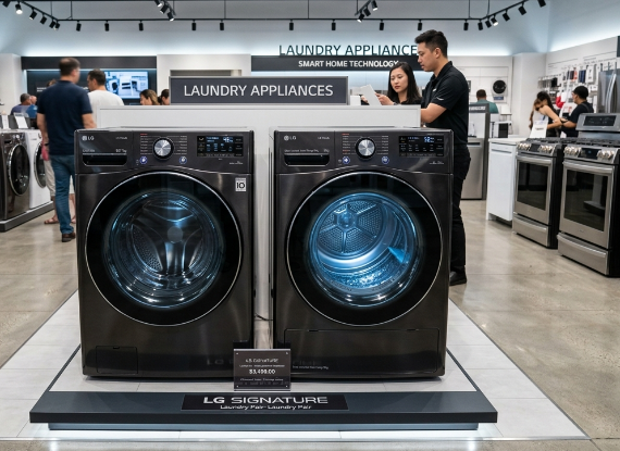 A screenshot image of a washer and dryer side by side