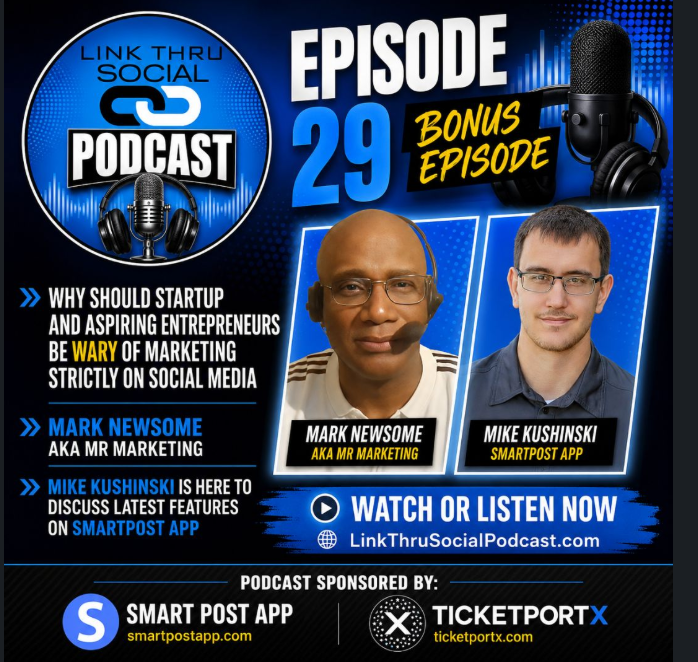 A screenshot image of two guest podcast guests.