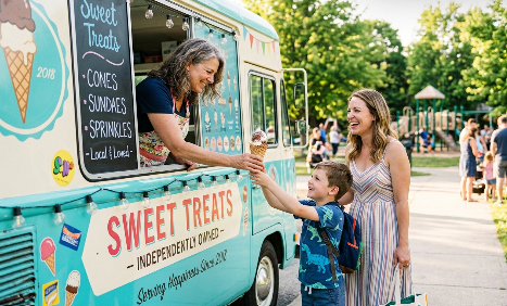 A screenshot image of an ice cream truck